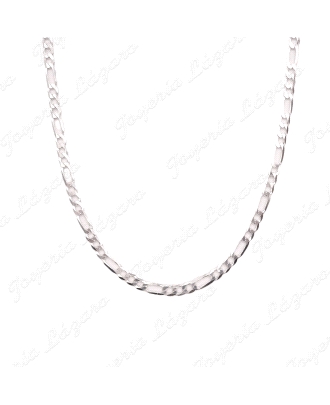 PLATA CADENA 60 CM. 3X1 6MM MACIZA