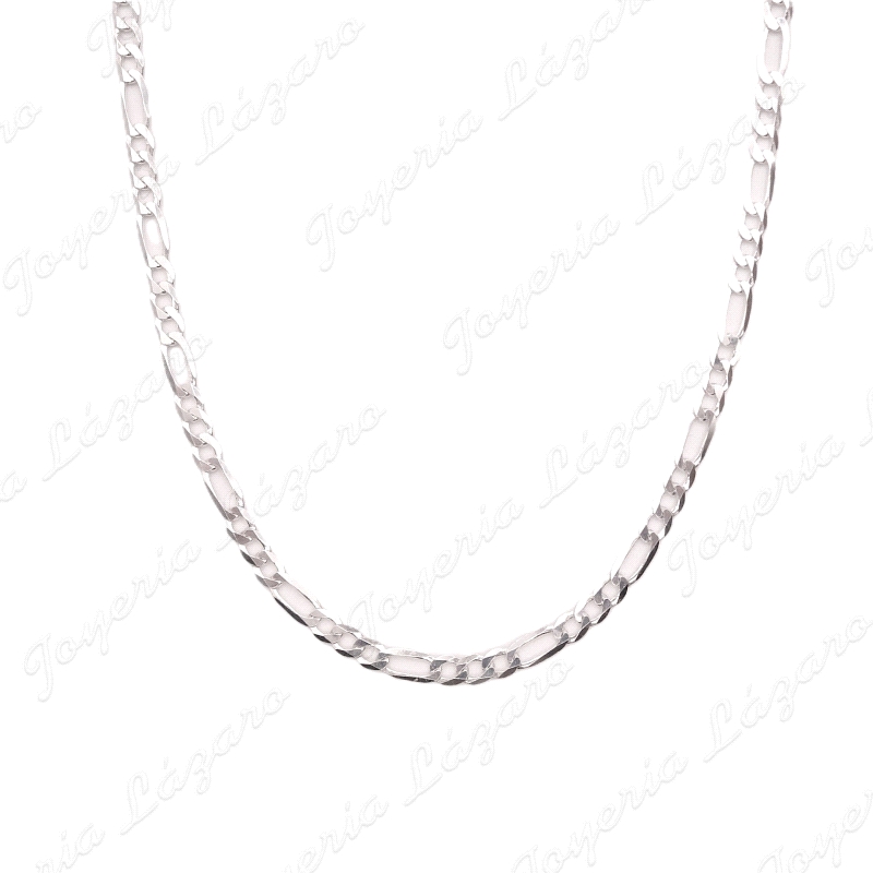 PLATA CADENA 60 CM. 3X1 6MM MACIZA