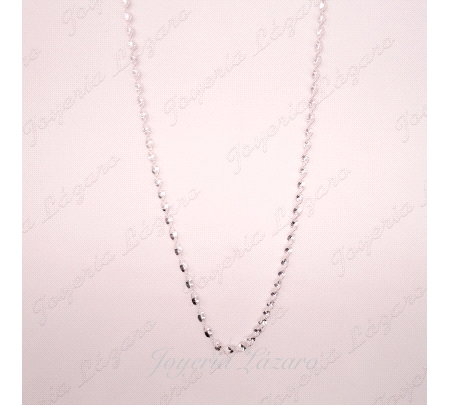 PLATA CADENA 50 CM. ESPIRAL