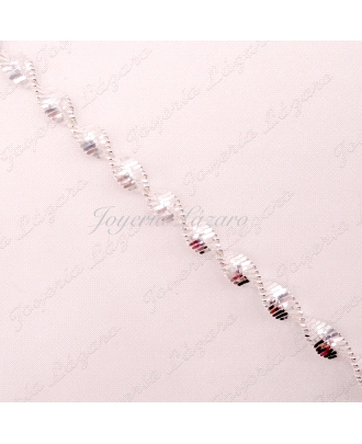 PLATA CADENA 50 CM. ESPIRAL