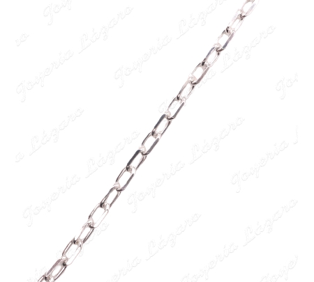 PLATA CADENA 50 CM. FORZADA MEDIANA