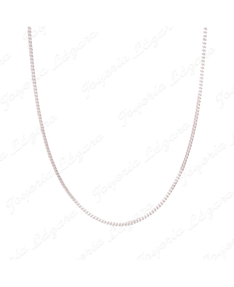 CADENA 45 CM. PLATA BBD. FINA MACIZA