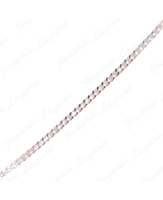 CADENA 45 CM. PLATA BBD. FINA MACIZA