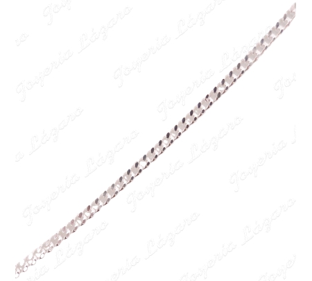 CADENA 45 CM. PLATA BBD. FINA MACIZA