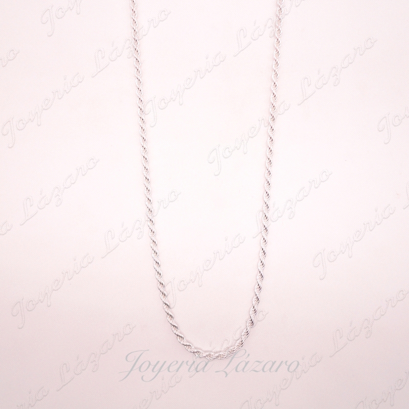 CADENA 40 CM. PLATA SALOMONICO 3MM