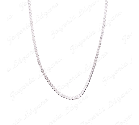 CADENA 45 CM. PLATA FORZADA  2MM