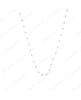 CADENA 45 CM. PLATA BOLAS 3MM