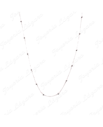CADENA 45 CM. PLATA BOLITAS