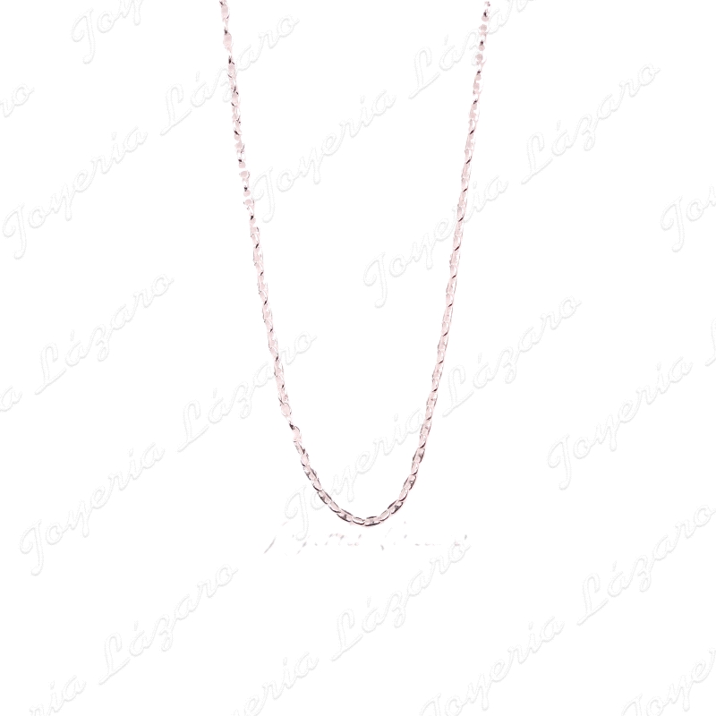 CADENA 45 CM. PLATA CALABROTE 4MM