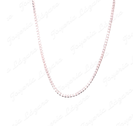 CADENA 40CM. PLATA BARBADA