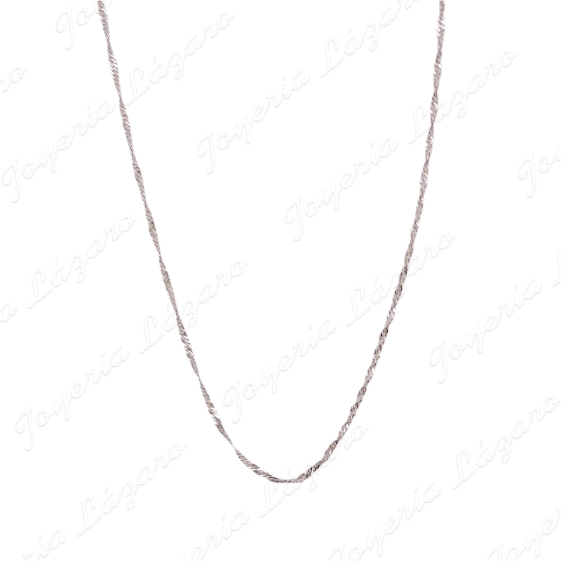 PLATA CADENA 40/45 CM. SINGAPUR