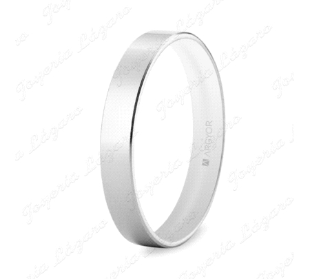 ALIANZA PLATA 4MM PLANA