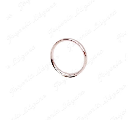 ALIANZA PLATA 1/2 CAÑA 4MM CONFORT