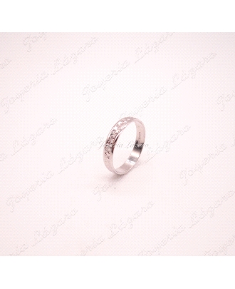 ALIANZA PLATA RODIADA 4MM FACETADA ESTRELLA 4MM