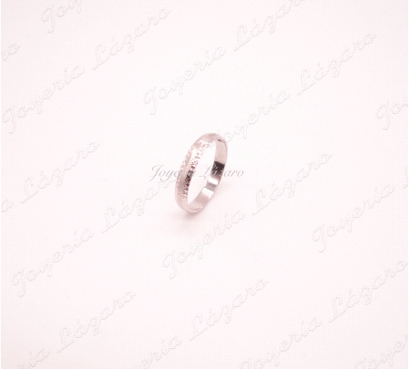 PLATA ALIANZA 4MM CENTRO RAYADO