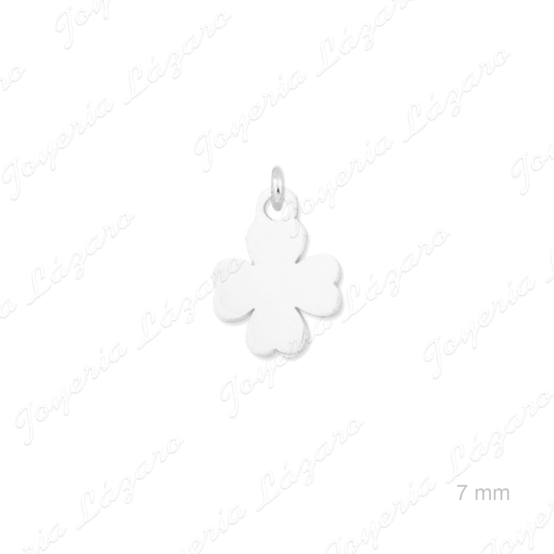 ABALORIO PLATA  TREBOL