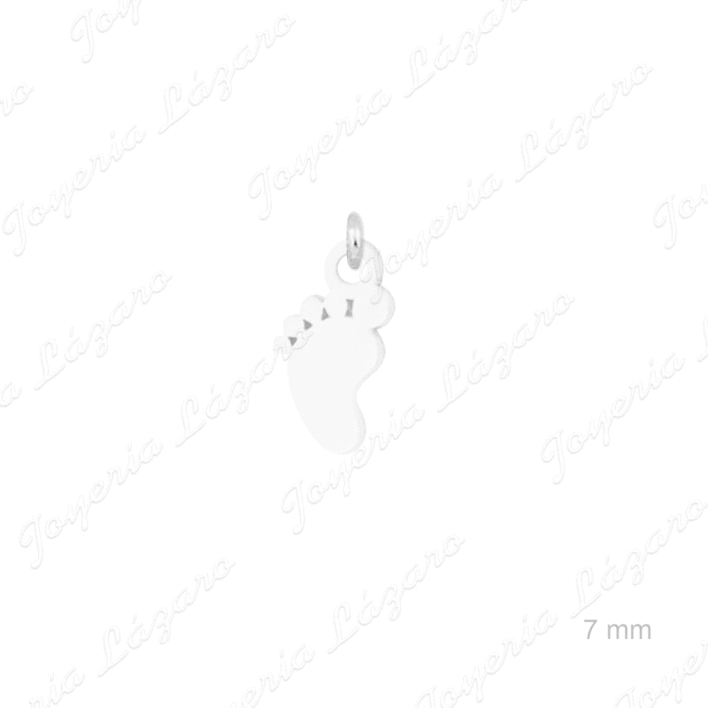 ABALORIO PLATA PIES BEBÉ
