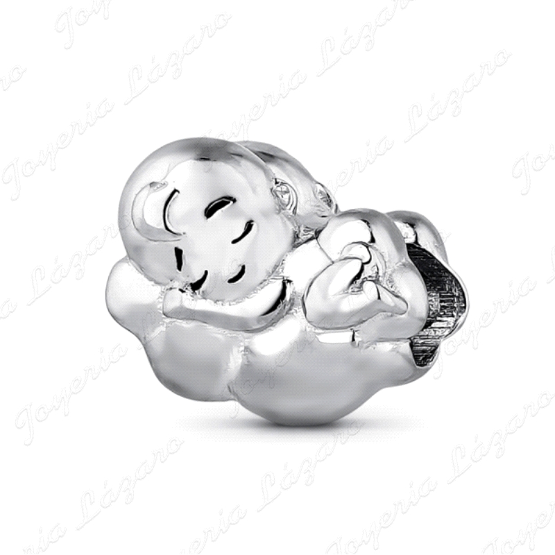 ABALORIO PLATA A TU LADO BEBÉ NUBE