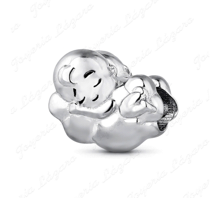 ABALORIO PLATA A TU LADO BEBÉ NUBE