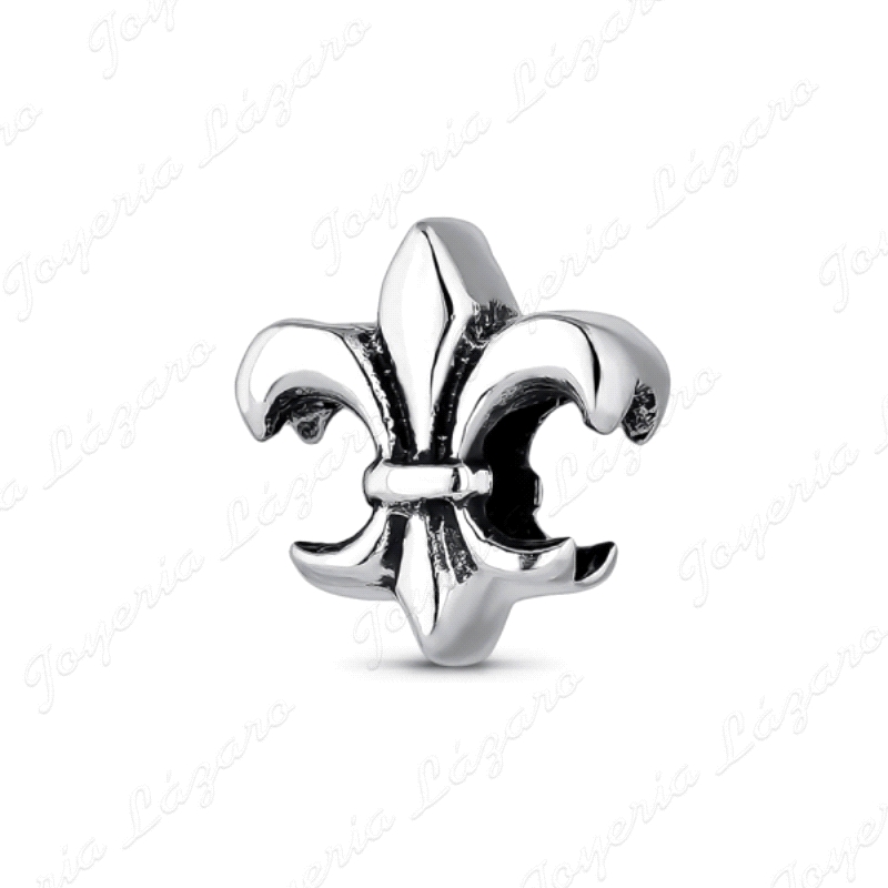 ABALORIO PLATA A TU LADO FLOR DE LIS