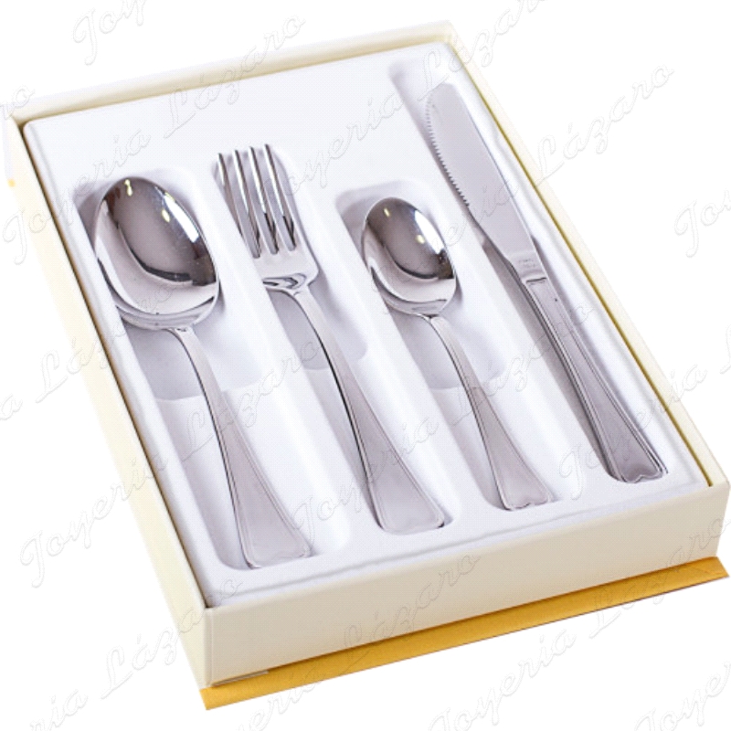 ARTICULO DE REGALO ESTUCHE 4 CUBIERTOS COMUNION