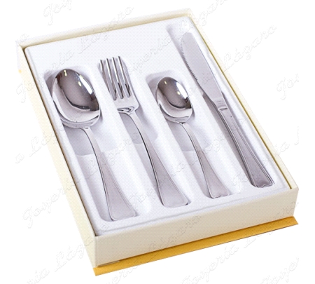 ARTICULO DE REGALO ESTUCHE 4 CUBIERTOS COMUNION