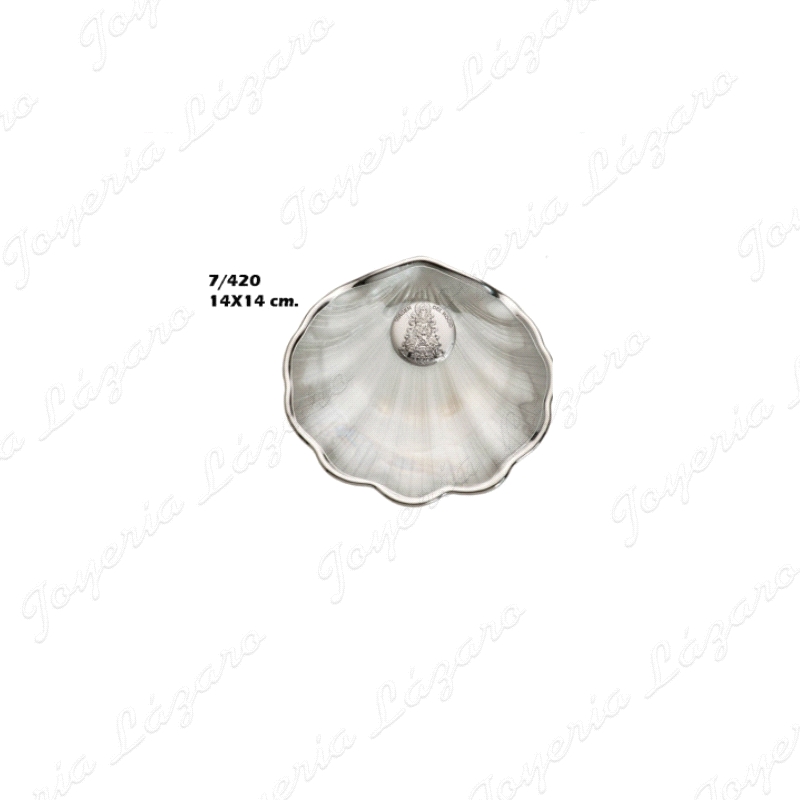 CONCHA BAUTIZO SIMIL NACAR PLATEADA V. ROCIO