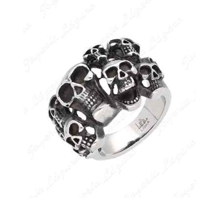 ACERO SORTIJA CALAVERAS