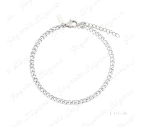 PULSERA ACERO BARBADA FINA