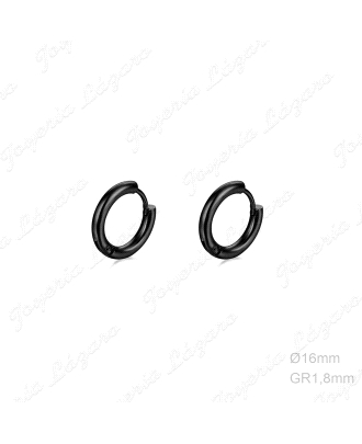 PEND. AROS ACERO NEGROS