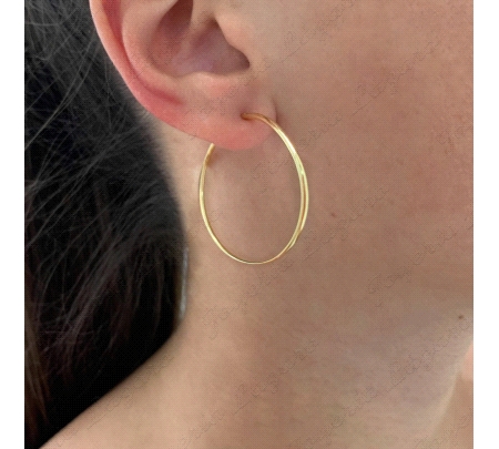 PEND. AROS ACERO DORADO 15X25MM