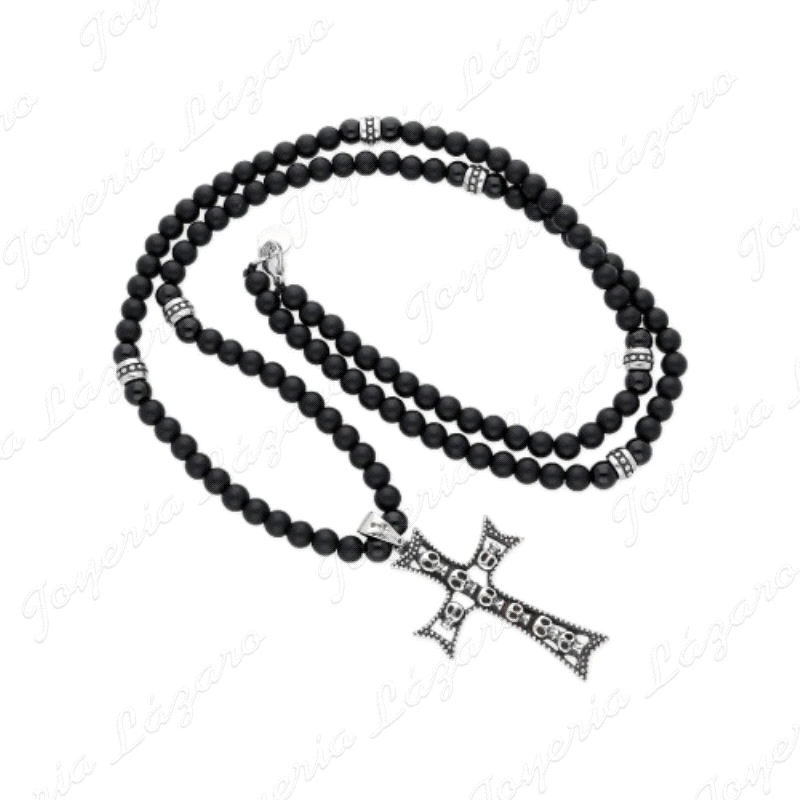 GARTLL,ACERO CRUZ+BOLAS ONIX 6MM