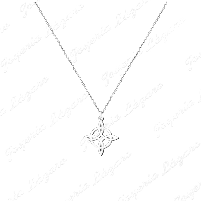 GARGANTILLA ACERO NUDO DE BRUJA ACERO