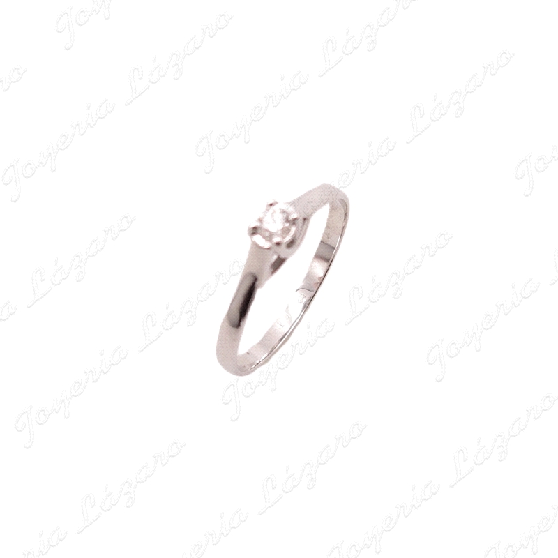 SOLITARIO ORO 18KT SEMINUEVO INFINITI DIAMANTE BRILLANTE 0.20CT