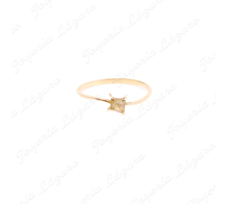 SORTIJA ORO 18KT OCASION SOLITARIO