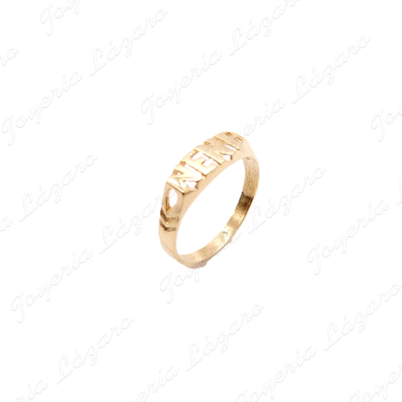 SORTIJA ORO 18KT SEMINUEVA BEBÉ, NENE CALADO