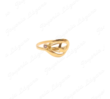 SORTIJA ORO 18KT OCASION CALADO+1 CIRCO