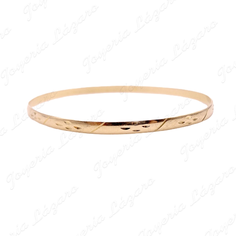 PULSERA 1/2 CAÑA ORO 18KT OCASION 1/2 CAÑA MACIZA 4MM