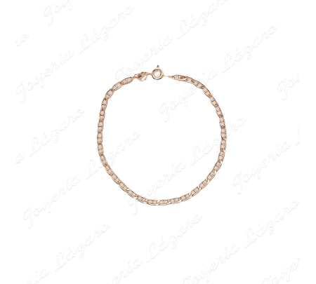 PULSERA ORO 18KT OCASION ESLABON BARCO 3MM
