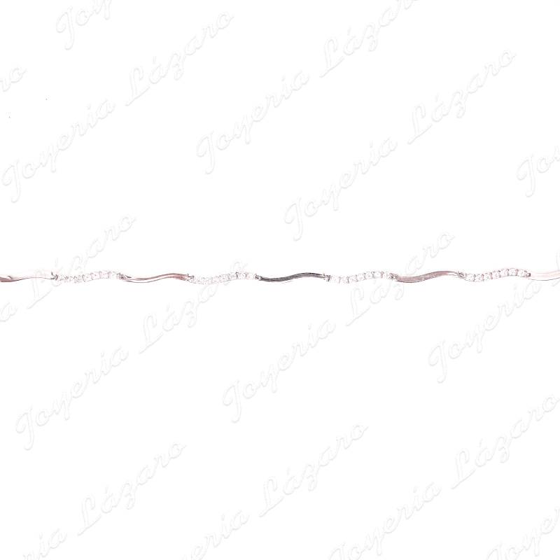 PULSERA ORO 18KT  BLANCO OCASION