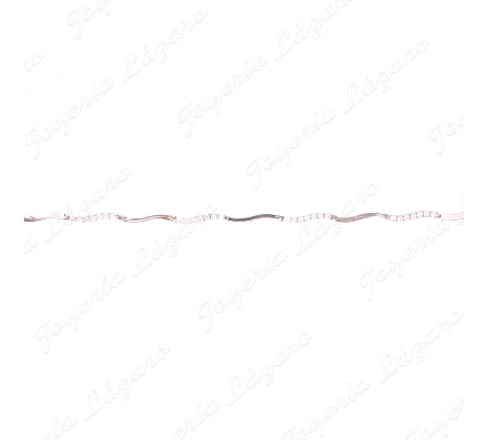 PULSERA ORO 18KT  BLANCO OCASION