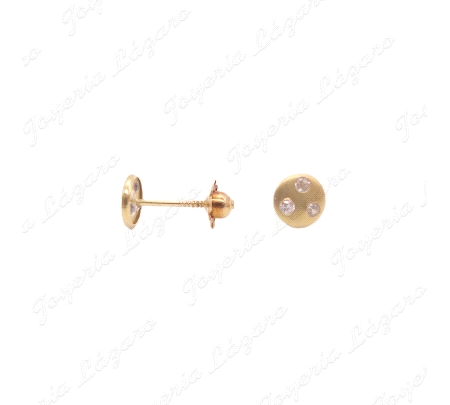 PEND. TORN. ORO 18KT OCASION CIRCULO MATE 3 CIRCOS TORN.