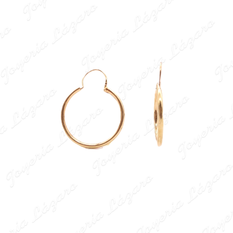 PEND. AROS ORO 18KT OCASION TUBO 1.5MMX 15 INT CIERRE ARCO