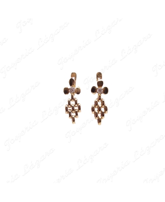 PEND. ORO 18KT SEMINUEVOS 3PETALOS+CIRCO+PANTER COLGANDO