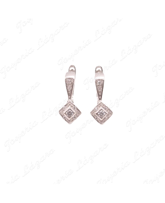 PEND. ORO 18KT BL. OCASION ROMBO CIRCO C. CAT.