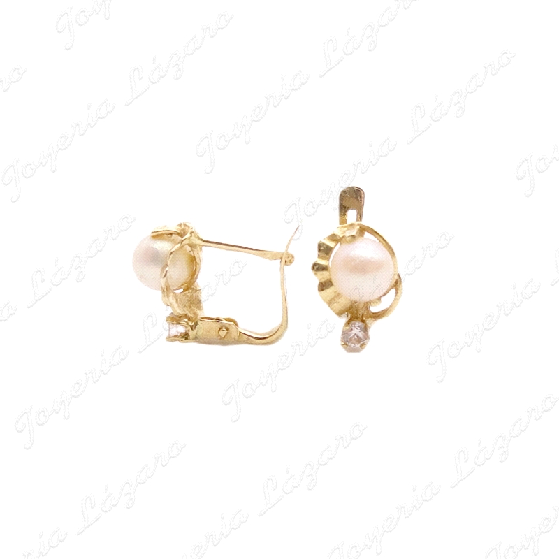 PEND. ORO 18KT OCASION PERLITA PASADA CERCO CIRCO. C. CATALAN