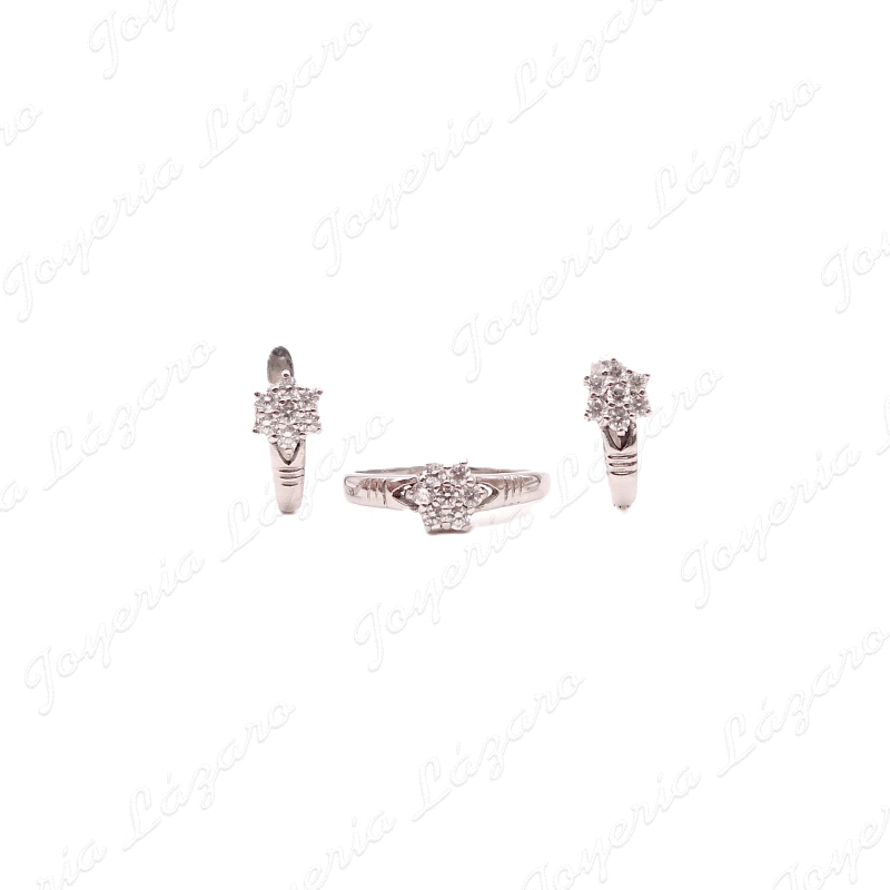 PEND. ORO 18KT BLANCO OCASION ROSETON C. CATALAN