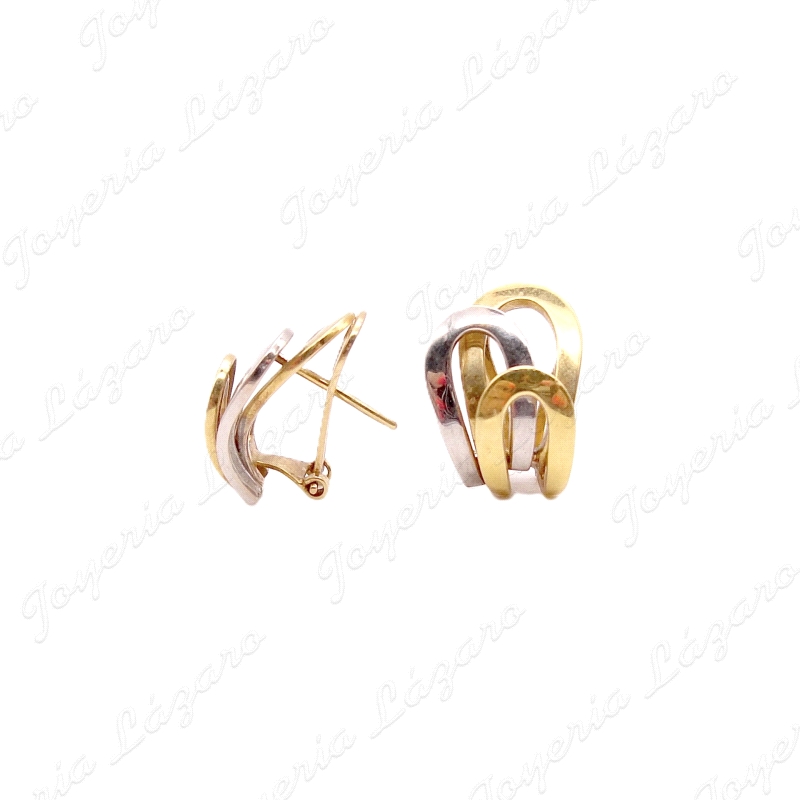 PEND. ORO 18KT OCASION BICOLOR 3 COCAS C. OMEGA
