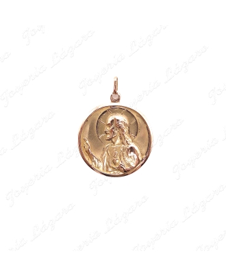 MEDALLA ORO 18KT OCASION ESCAPULARIO 29MM