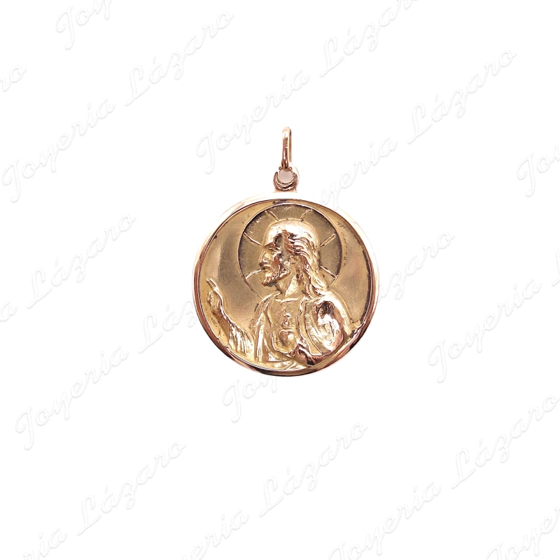 MEDALLA ORO 18KT OCASION ESCAPULARIO 29MM